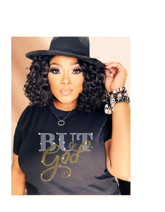 But God Rhinestone T-Shirt