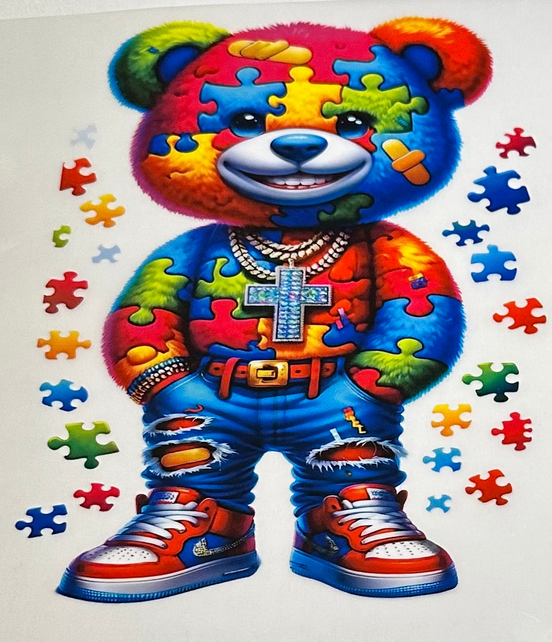 Autism Bear DTF Transfer