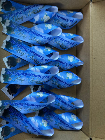 Custom Memorial Photo Ribbons