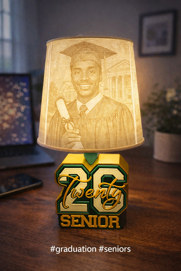 Custom 3D Printed Photo Lamp – Personalized Graduation / Memorial / Keepsake Lamp