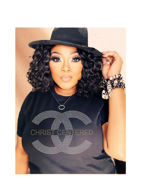 Christ Centered Rhinestone T-Shirt