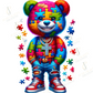 Autism Bear DTF Transfer