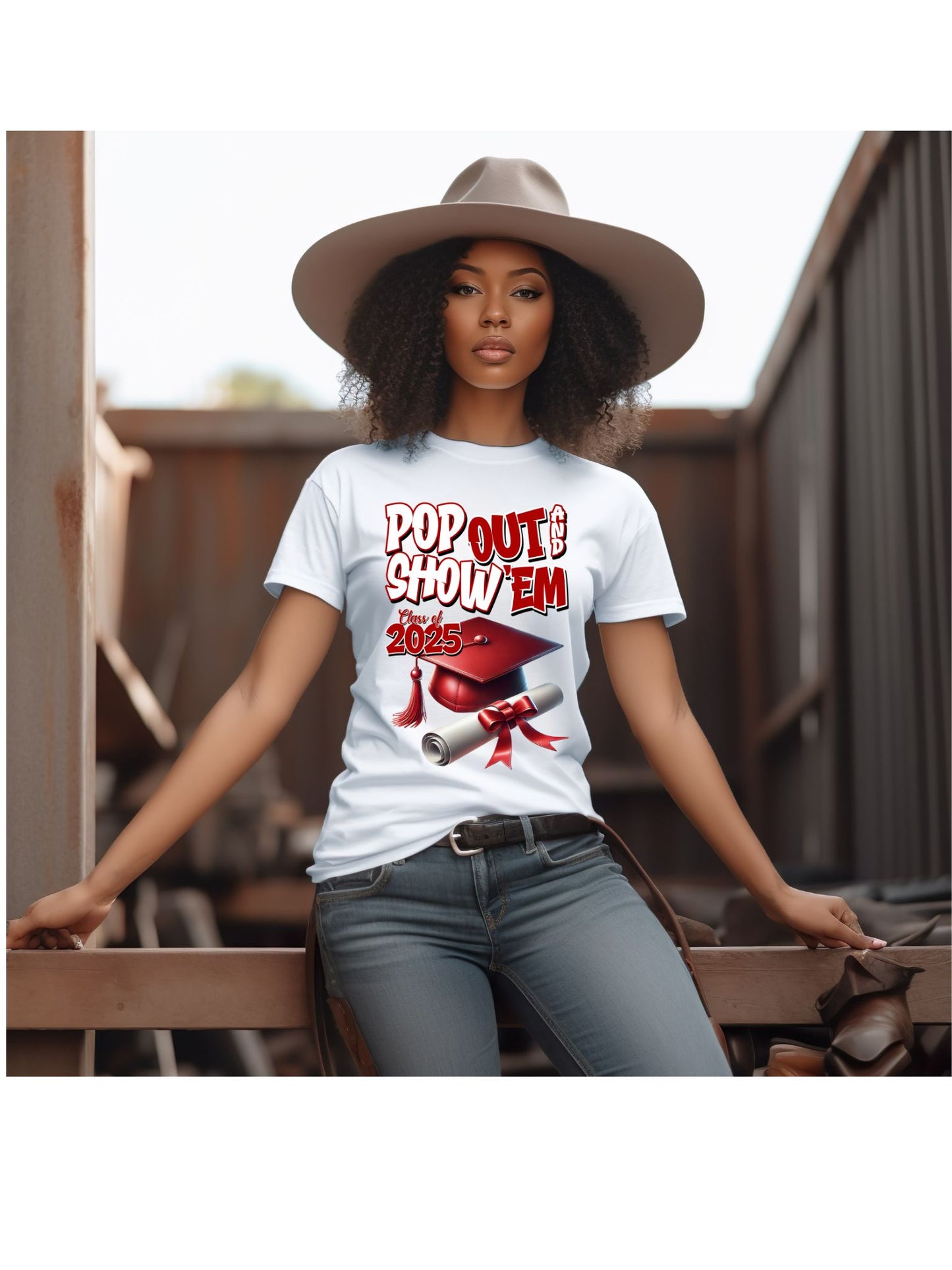 POP OUT' and Show Em Red & White