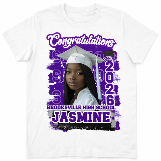 Custom Graduation  Center Print t-shirts